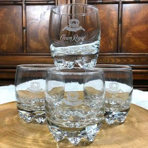 Set of 4 Premium Crown Royal Bourbon Whiskey Glasses